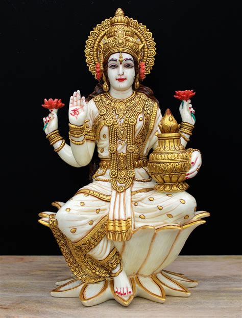 Indian Goddes Lakshmi statue .